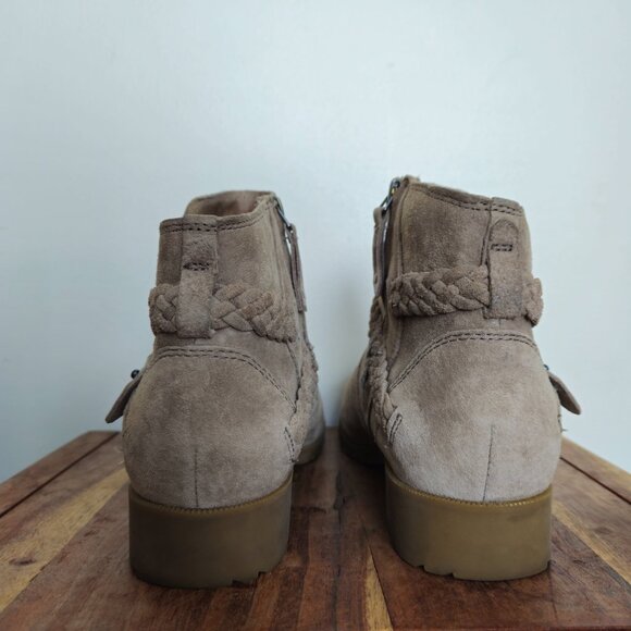 Teva De La Vina Women's Ankle Boots Suede Desert Taupe Size 9 - Picture 2 of 9